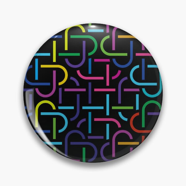 Item preview, Colorful Geometric Braid Pattern – Vibrant Abstract Line Art Wall Art designed and sold by FestivityFinds.