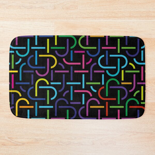 Item preview, Colorful Geometric Braid Pattern – Vibrant Abstract Line Art Wall Art designed and sold by FestivityFinds.
