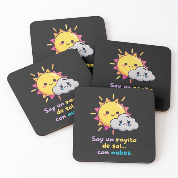 Item preview, Soy un Rayito de Sol con Nubes Sol Kawaii y Nube Triste designed and sold by DibuHumor.