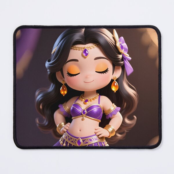 Item preview, Cute Belly Dancer in Purple Attire designed and sold by Alexander Butler.