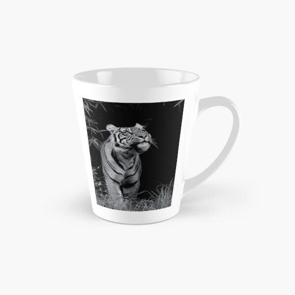 Item preview, Tiger - "Smelling the Roses" - in black and white designed and sold by PixSL Photography and Photo Art.
