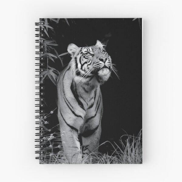 Item preview, Tiger - "Smelling the Roses" - in black and white designed and sold by PixSL Photography and Photo Art.