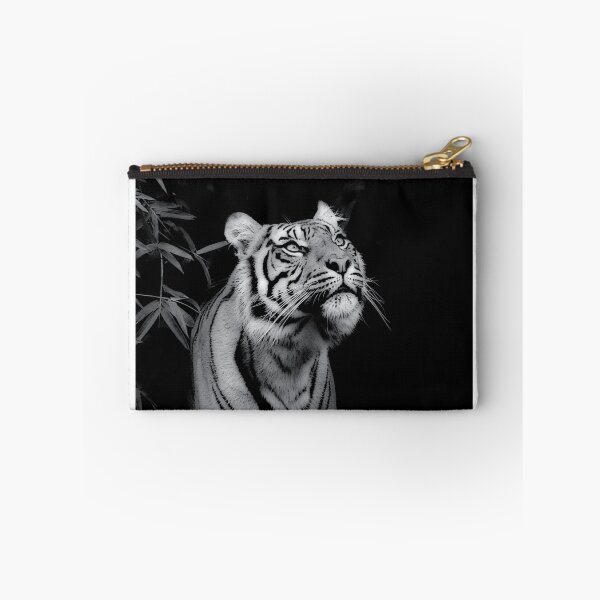 Item preview, Tiger - "Smelling the Roses" - in black and white designed and sold by PixSL Photography and Photo Art.