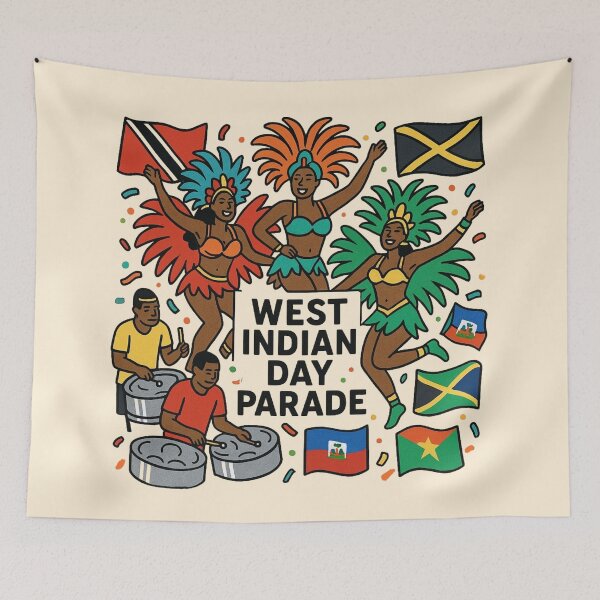 Item preview, West Indian Day Parade — Caribbean Festival designed and sold by Myra365Art.