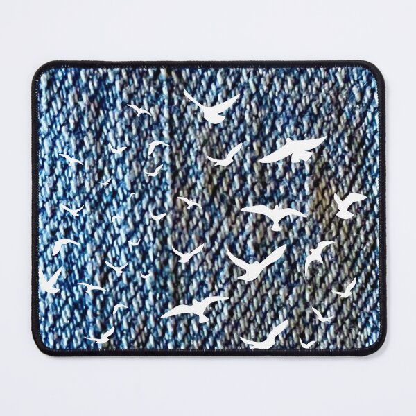 Item preview, 2026 blue jeans and birds designed and sold by Rejunkery.