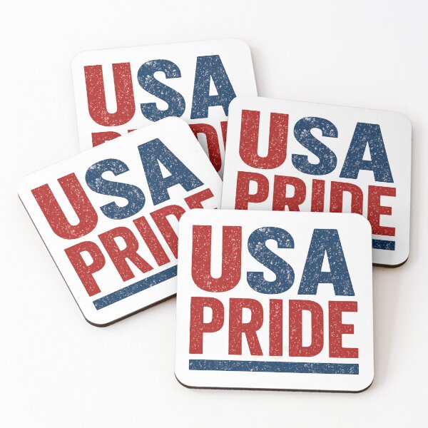 Item preview, USA Pride Typography – Patriotic Red White Blue Design for Apparel & Accessories designed and sold by Gang store.