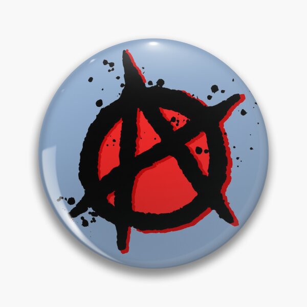 Item preview, Anarchy!- blue gray background designed and sold by ZER0XMACHINE.