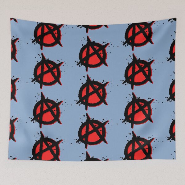 Item preview, Anarchy!- blue gray background designed and sold by ZER0XMACHINE.