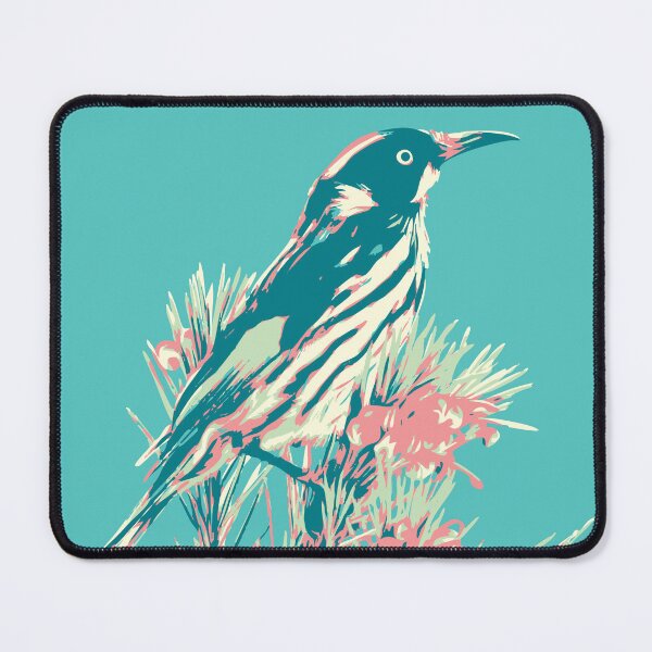Item preview, New Holland Honeyeater Australian bird green pink designed and sold by blueidesign.