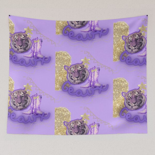 Item preview, Geaux purple and gold tiger designed and sold by alejapetit.