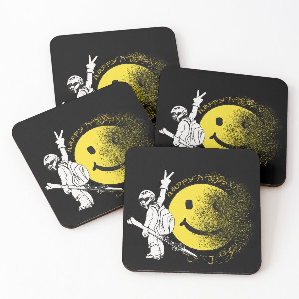 Item preview, Peace out skier spreading happiness and joy designed and sold by Retired Esquire .