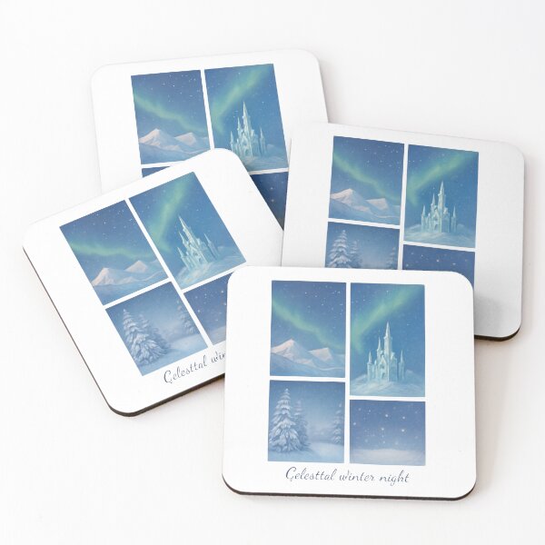 Item preview, Celestial Winter Night - A Cosmic Journey Through Winter designed and sold by CosmicSeasonsStudio.