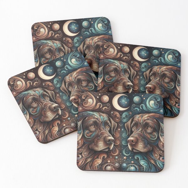 Item preview, Whimsical Chocolate Labrador Retrievers Dreamscape designed and sold by Wags & Tails.
