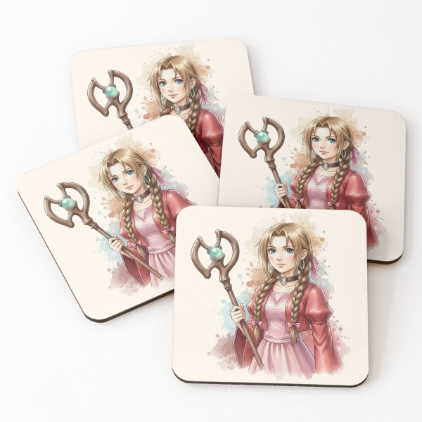 Item preview, Aerith Gainsborough Watercolor designed and sold by The Sprite Guy.