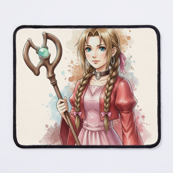 Item preview, Aerith Gainsborough Watercolor designed and sold by The Sprite Guy.