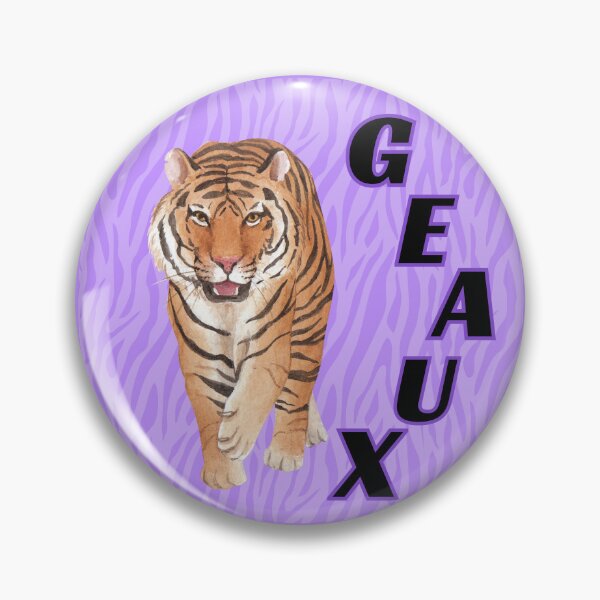 Item preview, Geaux purple and gold tiger designed and sold by alejapetit.