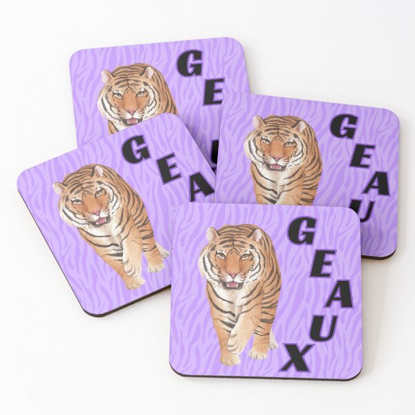 Item preview, Geaux purple and gold tiger designed and sold by alejapetit.