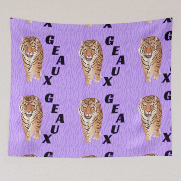 Item preview, Geaux purple and gold tiger designed and sold by alejapetit.