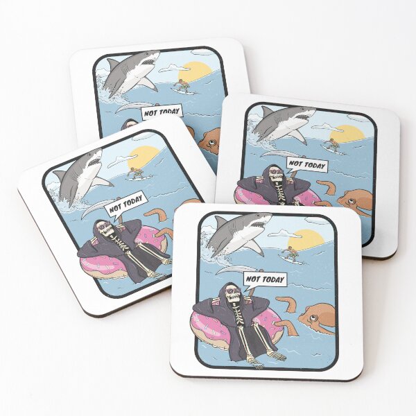 Item preview, Not Today Grim Reaper's Retro Day Off designed and sold by 84collective.