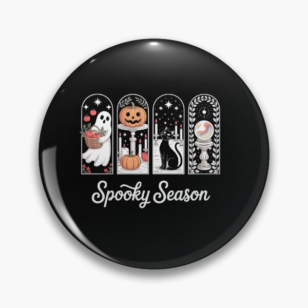 Item preview, Spooky Season Halloween Ghost Cat Pumpkin Art designed and sold by TESHYS.