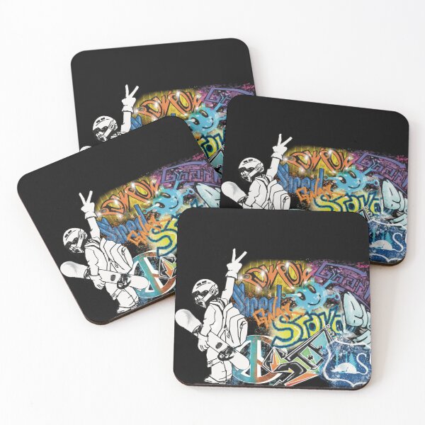 Item preview, Peace out snowboarder and graffiti designed and sold by Retired Esquire .