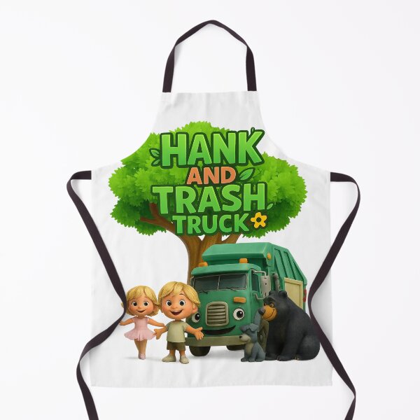 Item preview, Hank and Trash Truck – Cute Kids & Animal Friends Cartoon Design designed and sold by Abidel.