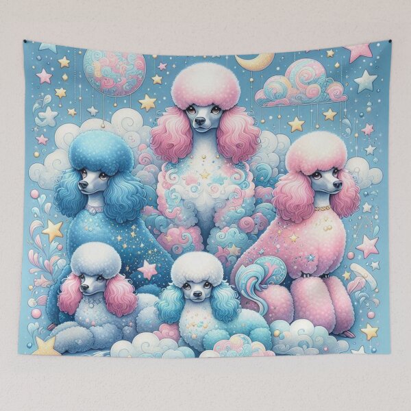 Item preview, Whimsical Poodle Dreamscape designed and sold by Wags & Tails.