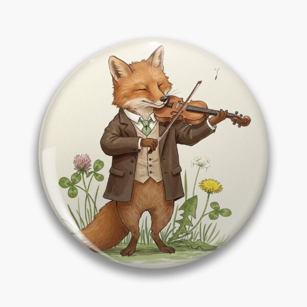 Item preview, Fox Playing Violin in the Meadow designed and sold by Pasteltone.