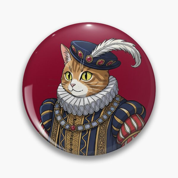 Item preview, Tudor Cat designed and sold by Funny Vintage Stickers And T-Shirts.