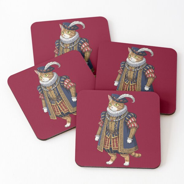 Item preview, Tudor Cat designed and sold by Funny Vintage Stickers And T-Shirts.