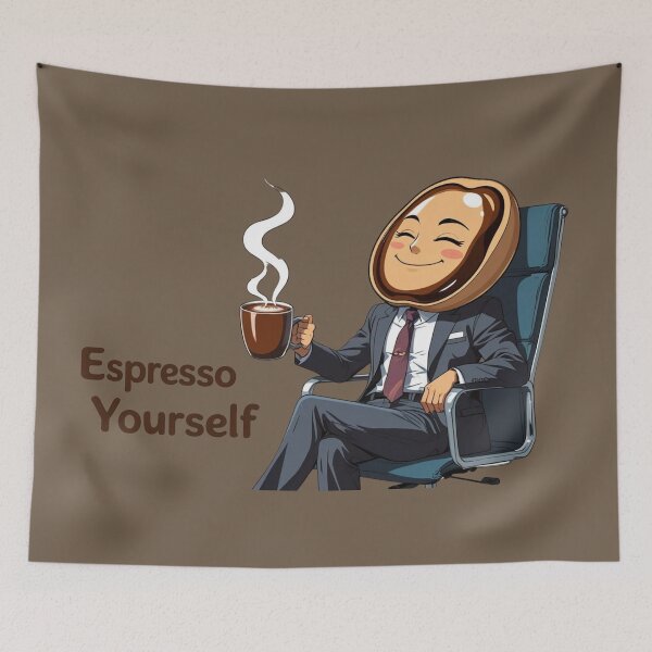 Item preview, Coffee Bean "Espresso Yourself" Design designed and sold by Bendicley.