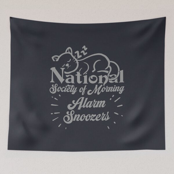 Item preview, National Society of Morning Alarm Snoozers designed and sold by Milena R..