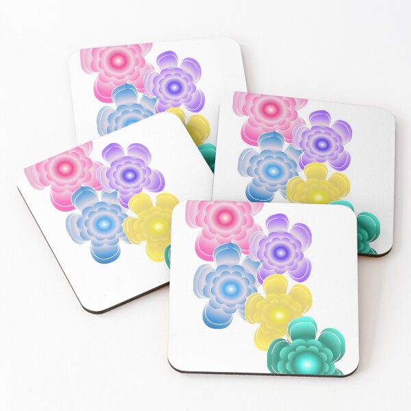 Item preview, Vibrant Gradient Flower Blooms – Colorful Abstract Floral Art designed and sold by HopeAndHustle.