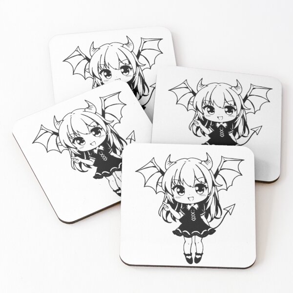 Item preview, Cute Devil Girl Aesthetic | Kawaii Demon Girl | Anime Fantasy Art designed and sold by NexaSpire.