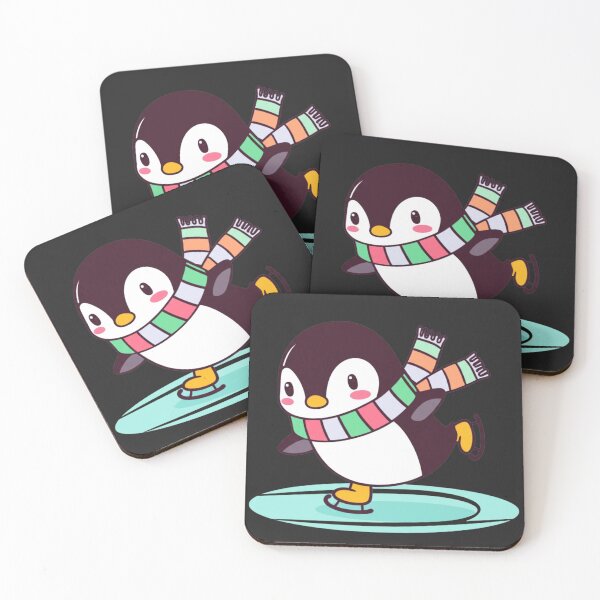 Item preview, Chibi Penguin Ice Skater | Cute Kawaii Christmas Penguin Winter Design designed and sold by ColorSplash123.