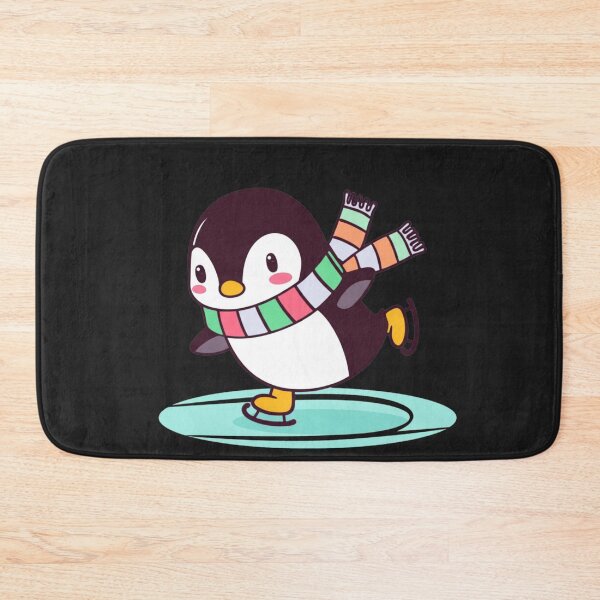 Item preview, Chibi Penguin Ice Skater | Cute Kawaii Christmas Penguin Winter Design designed and sold by ColorSplash123.