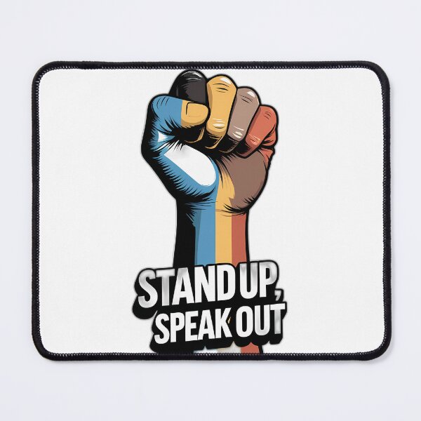 Item preview, Stand Up Speak Out Unity Fist designed and sold by Y-Muqsit.