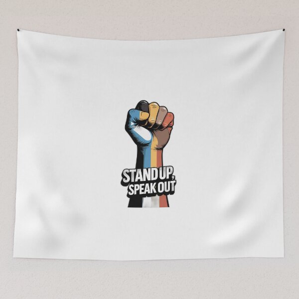 Item preview, Stand Up Speak Out Unity Fist designed and sold by Y-Muqsit.