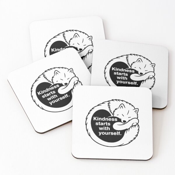 Item preview, Kindness Starts With Yourself – Minimalist Samoyed Line Art Affirmation designed and sold by BentBoat.