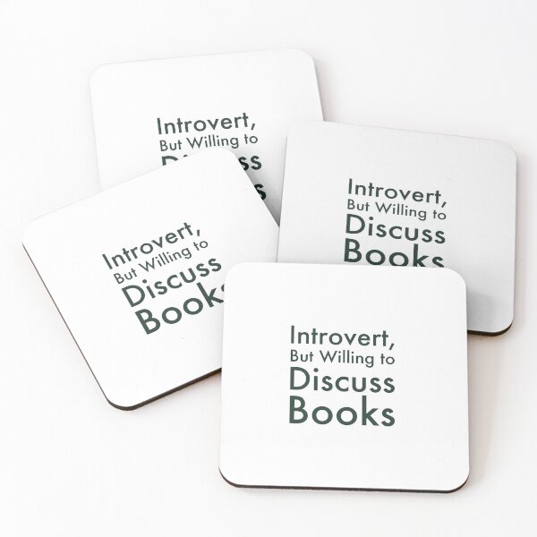 Item preview, Introvert But Willing to Discuss Books Bold Typography Design designed and sold by chi3-jp.