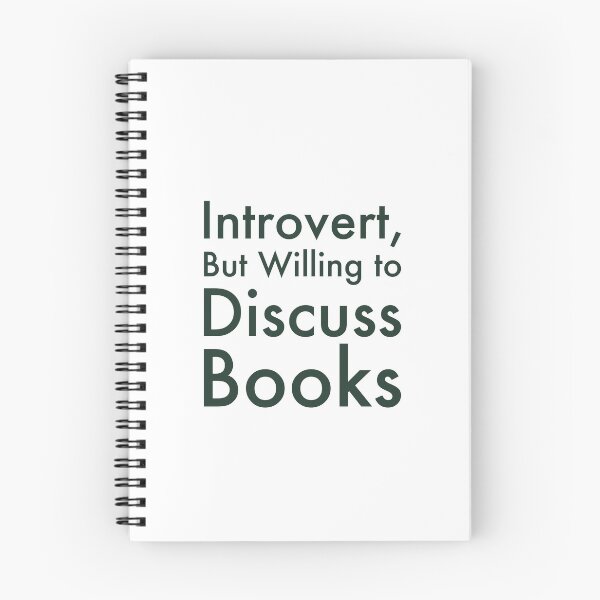 Item preview, Introvert But Willing to Discuss Books Bold Typography Design designed and sold by chi3-jp.
