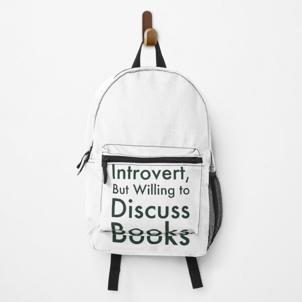 Item preview, Introvert But Willing to Discuss Books Bold Typography Design designed and sold by chi3-jp.