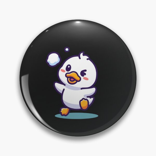Item preview, Chibi Duck Snowball Fight | Cute Kawaii Christmas Duck Winter Design designed and sold by ColorSplash123.