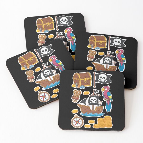 Item preview, Cute Pirate Adventure Cartoon Sticker Set designed and sold by Shop9999.