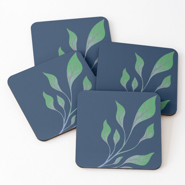 Item preview, Random Green and Purple branch with Leaves designed and sold by Yulia Saraswati.