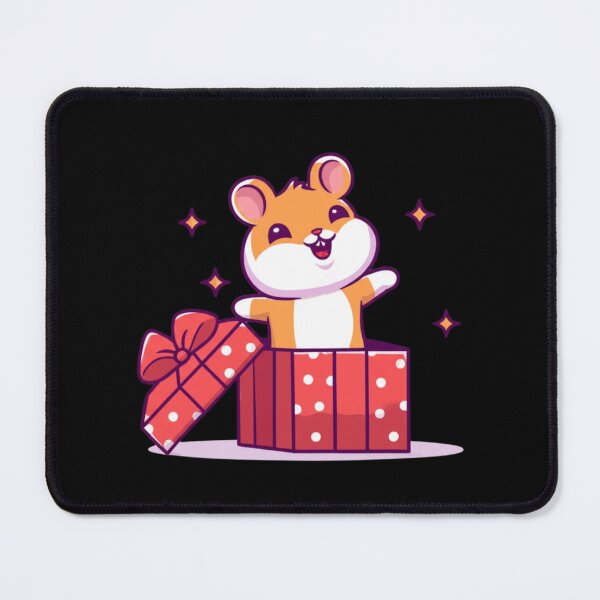 Item preview, Chibi Hamster Gift Box | Cute Kawaii Christmas Hamster in Present designed and sold by ColorSplash123.