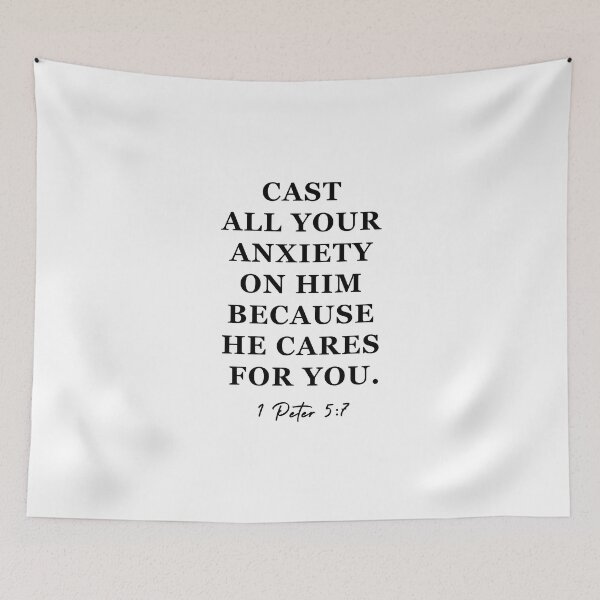 Item preview, 1 peter 5:7 Cast all your anxiety on him because he cares for you.  designed and sold by corbrand.