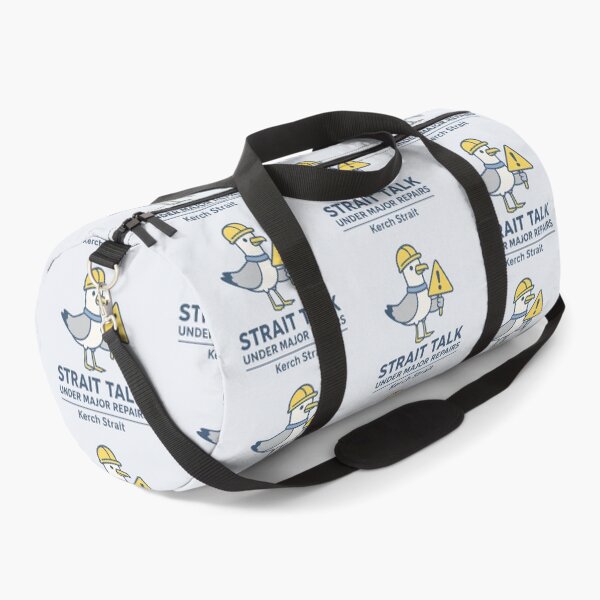 Item preview, Strait Talk – Cartoon Seagull Repair Pun Design designed and sold by Bratak.