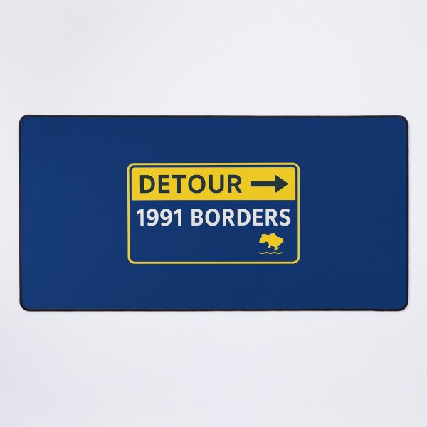 Item preview, Detour → 1991 Borders – European Road Sign Parody designed and sold by Bratak.