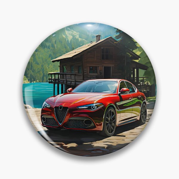 Item preview, Swiss Chalet Backdrop Highlights The Elegance Of Italian Car designed and sold by RevUpDesign.